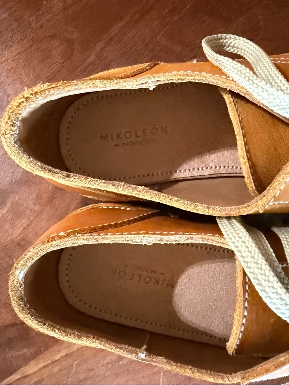 Mikoleon Mustard Leather Varsity Shoes Kids EU 33